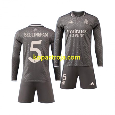 Billiga Fotbollströjor Real Madrid Jude Bellingham 5 Barn Tredje tröja 2024/25 Långärmad